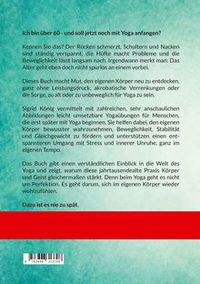 Text über Yoga für Menschen über 60, behandelt Rückenschmerzen, Beweglichkeit, Stressabbau und Körperbewusstsein.
