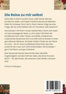 **Die Reise zu mir selbst** – Leela erkundet Identität zwischen tamilischer und deutscher Kultur. Kirtana Sivalingam. ISBN 978-3-69635-113-7.