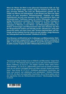 Text über den Zauber der Weihnachtszeit in den Alpen und Buchrezensionen. Zitiert Autoren wie Jürgen Kück und Vera Hewener.