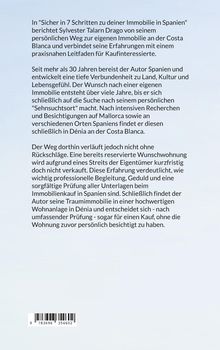 Ein Text beschreibt Sylvester Talarn Dragos Weg zur Immobilie in Spanien, inklusive Herausforderungen und Tipps. Unten ist ein Barcode.