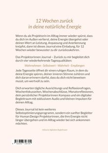 12 Wochen zurück in deine natürliche Energie. Das Journal begleitet mit wiederkehrenden Tagesqualitäten: Wahrnehmen, Selbstwert.