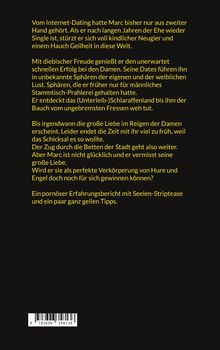 Ein Erfahrungsbericht über Online-Dating von Marc mit erotischen Erlebnissen und Tipps. Text in gelber Schrift auf schwarzem Hintergrund.