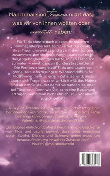 Text über das Hinterfragen von Träumen. Geschichte über Tilda und Laurie in Fernbeziehung. Bewertungen loben emotionale Tiefe.