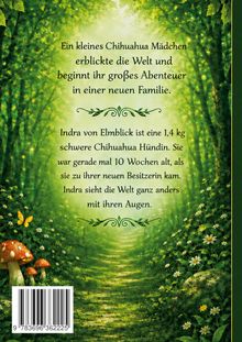 Text in geschwungenem Stil über einem Waldweg mit Pilzen und Schmetterling.