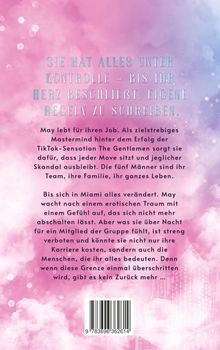 **SIE HAT ALLES UNTER KONTROLLE – BIS IHR HERZ BESCHLIESST EIGENE REGELN ZU SCHREIBEN.**  
Ein pinker Himmel mit Wolken im Hintergrund.