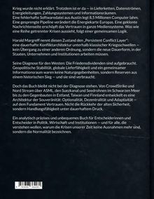Beschreibung eines Buchrückens: Texte beschreiben Krisen in Lieferketten, Energiesystemen und Informationsräumen. Barcode unten.