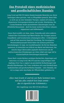Text über Long Covid und ME/CFS, gesellschaftlicher Skandal. Schildert persönliche Geschichten und politische Kritik. Zitat enthalten.