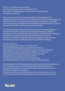 Blaues Cover mit weißem Text: "DTB C1 / Stellungnahmen schreiben. 90 prüfungsrelevante Themen im DTB-C1-Stil."