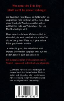 Titel: "Was unter der Erde liegt, bleibt nicht für immer verborgen."

Ein Kriminalromantext über Bauer Breuer, der ein Fass entdeckt; Ermittlungen von Hauptkommissarin Winter.