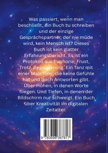 Text: "Was passiert, wenn man beschließt, ein Buch zu schreiben und der... im digitalen Zeitalter." Hintergrund: Galaxie.