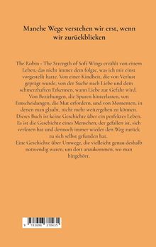 Text: Manche Wege verstehen wir erst, wenn wir zurückblicken. Darunter englischer Buchtitel und eine ausführliche Inhaltsangabe.