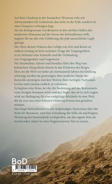 Text über ein Geheimnis auf dem Glauberg, Beratungsteam erlebt mystische Erfahrung. Unten: Logo "BoD", Preisangaben.