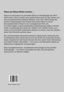 Titel: "Wenn aus Tönen Bilder werden". Erläuterung des Buches über Willi Ostermann, seine Musik, Graphitzeichnungen und QR-Codes.