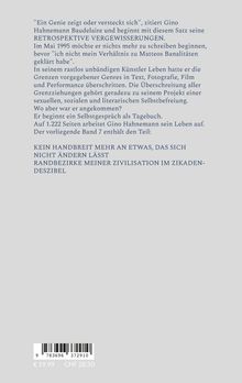Ein Zitat von Baudelaire, gefolgt von einer Beschreibung von Gino Hahnemanns Werk und dem Inhalt von Band 7. Unten ein Barcode.