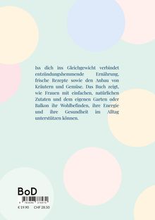 Iss dich ins Gleichgewicht: Ernährung und Rezepte. Hintergrund: pastellfarbene Kreise auf hellem Grund.
