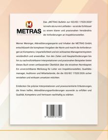 „METRAS Bulletin zur ISO/IEC 17020:2026“, ein Leitfaden für Inspektionsstellen. Oben links ein Logo der Firma METRAS.