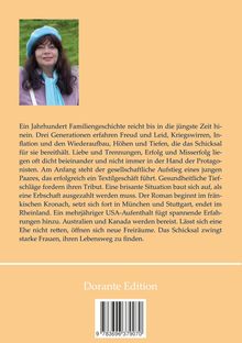 Ein Jahrhundert Familiengeschichte mit Höhen und Tiefen, starkem Frauenfokus. Text und Foto einer Frau mit blauem Hut.