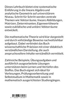 Ein Lehrbuch zur linearen Algebra mit schrittweiser Einführung, Beispielen und Lösungen für Studium und Selbststudium.