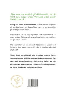 Zitat in Grün über wahres Glück. Text über die Schattenseiten des Erfolgs. Unten ein Phönix-Logo mit „PHOENIX-EVOLUTION COACHING“.