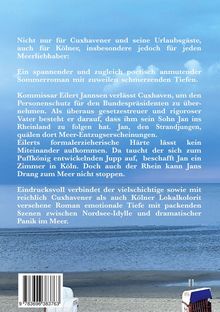 Text: Ein Sommerroman über Meerliebhaber mit emotionaler Tiefe zwischen Nordsee-Idylle und Dramatik.  
Foto: Strand mit blauen Himmel.