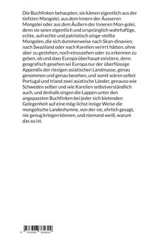 Text über Buchfinken, die aus der Mongolei stammen und Europa als asiatischen Anhang betrachten. Darunter ein Barcode.