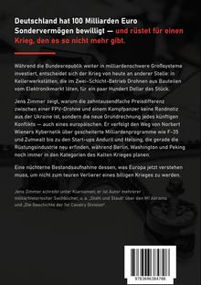 Text: "Deutschland hat 100 Milliarden Euro... und rüstet für einen Krieg, den es so nicht mehr gibt." Hintergrund: Technik.
