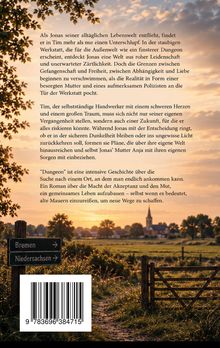 Texte beschreiben dramatische Erlebnisse und die Suche nach Akzeptanz. Darunter Wegweiser: Bremen, Niedersachsen. Hintergrund: Landschaft bei Sonnenuntergang.