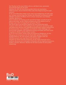 Roter Hintergrund, weißer Text über Logiktraining für Kinder, Förderung kognitiver Fähigkeiten und Schulübergangsvorbereitung.
