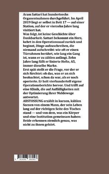 Text schildert die Geschichte von Aram Sattari, einem Mann nach einer Herzoperation und seiner Reflexion über das Leben.