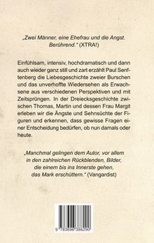 „Zwei Männer, eine Ehefrau und die Angst. Berührend.“ Rezension über emotionale Dreiecksgeschichte mit Rückblenden.