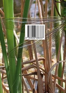 Strichcode: 9783696386337. Eine Libelle sitzt auf grünen und braunen Grashalmen.