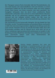 Ein Therapeut lädt fünf unterschiedliche Personen zu einem mysteriösen Treffen ein. Ein Abenteuer beginnt. Unten links: Schwarz-Weiß-Foto einer Frau.