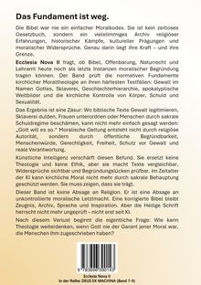 Titel: "Das Fundament ist weg."

Die Texte erläutern die Bibel als komplexen Moralkodex, der in der modernen Zeit hinterfragt wird, besonders durch KI.