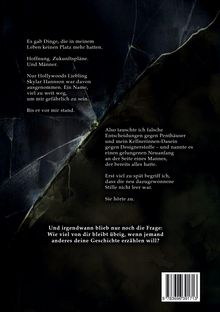 Texte sind in Weiß auf dunklem Hintergrund: Über verlorene Hoffnung, falsche Entscheidungen und persönliche Fragen.