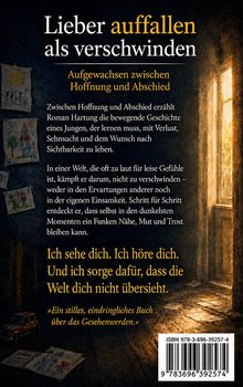 "Lieber auffallen als verschwinden. Aufgewachsen zwischen Hoffnung und Abschied." Ein Fenster wirft Licht in einen Raum.