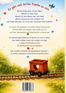 Es gibt viele Arten, Familie zu sein. Eine Zugfahrt zeigt Vielfalt und Zusammenhalt. Illustration zeigt Natur und Holzwaggon.