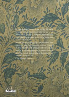 Der Text beschreibt die Veröffentlichung eines Buches mit persönlichen Inhalten des Autors. Hintergrund: florales Muster.