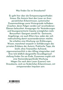 "Was finden Sie im Stresskonto?" Der Text beschreibt Entspannungsmethoden und bietet praktische Tipps für mehr Bewusstsein.
