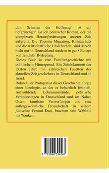 „Im Schatten der Hoffnung“ ist ein tiefgründiger, politischer Roman zu Migration, Klimaschutz und wirtschaftlicher Unsicherheit.
