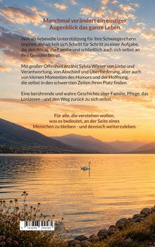 Text über ein Buch zur Lebensveränderung. Bild: Sonnenuntergang, ruhiger See, Berge, einsamer Schwan im Wasser.
