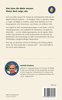 Man kann die Wette messen. Dieses Buch zeigt, wie. Text über die Theorie und Messung zivilisatorischer Reife. Hendrik Schubert.