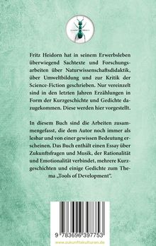 Text über Fritz Heidorns Schriften zu Sachtexten und Kurzgeschichten. Oben ein rundes Bild einer Ameise. 
