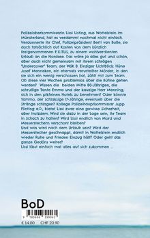 Ein Text beschreibt die Geschichte von Polizeioberkommissarin Lissi Listing. Unten ein Barcode und der Preis: €14.00 CHF 20.90.