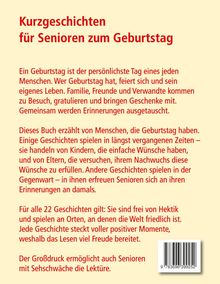 Titel: Kurzgeschichten für Senioren zum Geburtstag. Großdruck für leichteres Lesen.