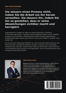 "DER TRACES-RAHMEN: Sie steuern einen Prozess nicht, indem Sie die Arbeit um ihn herum verwalten..." Darunter Bild des Autors.