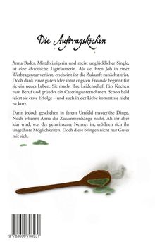„Die Auftragsköchin“. Text über Anna Bader, die ein Cateringunternehmen gründet. Illustration: Löffel mit grüner Flüssigkeit.