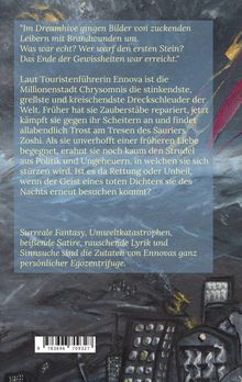 „Im Dreamhive gingen Bilder von zuckenden Leibern mit Brandwunden um...“

Die Illustration zeigt eine düstere Stadtszene.