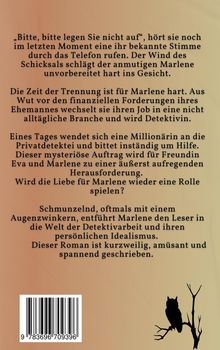„Bitte, bitte legen Sie nicht auf“, hört sie noch im letzten Moment. Eine Eule sitzt auf einem kahlen Ast rechts unten.