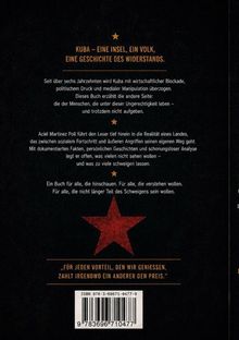 "Kuba – eine Insel, ein Volk, eine Geschichte des Widerstands." Roter Stern darunter. ISBN darunter. Dunkler Hintergrund.