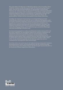 Texte über eine Untersuchung zu Sicherheit in städtischen Räumen, basierend auf einer Erfurter Bürgerbefragung.
